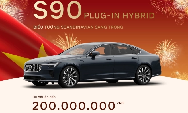 Đại tiệc lễ 2/9:  Volvo S90 Plug-in Hybrid Giảm Ngay 200 Triệu