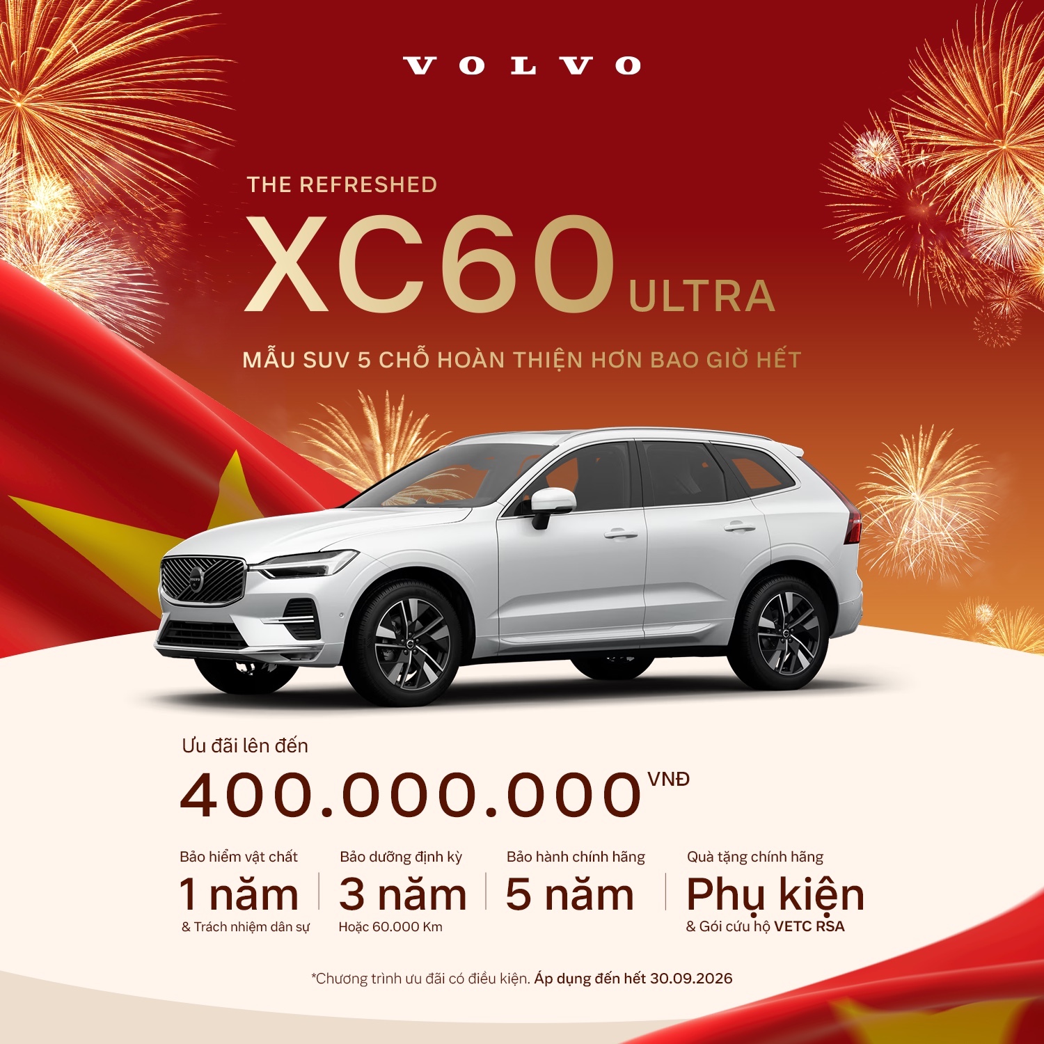 Bảng Giá Volvo Tháng 10 Mới Nhất: XC60 Ultra Ưu Đãi Lên Đến 400 triệu