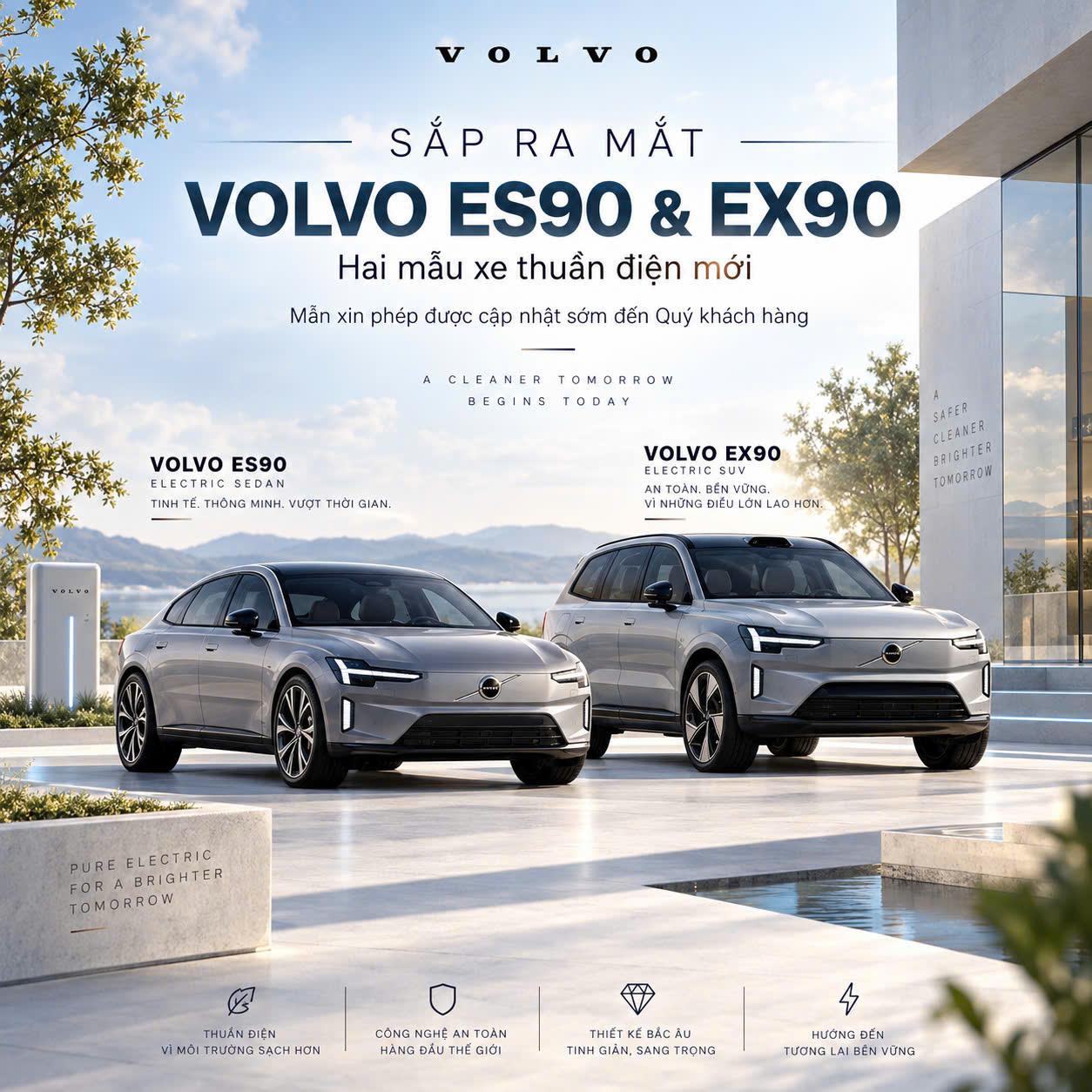 Chi Tiết Bộ Đôi Xe Điện Volvo EX90 & ES90 Chuẩn Bị Về Việt Nam